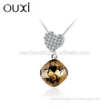 OUXI 2015 summer hot sale necklace stones Y30106 only 925 silver pendant